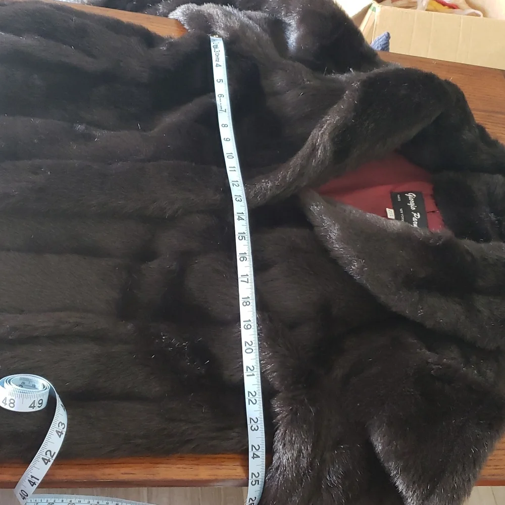 vintage Giorgio Parnucci faux fur coat sz 2x Made in USA - Picture 10 of 11